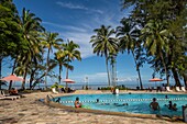 Damai Beach Resort swimming pool,Damai,Sarawak,Malaysia