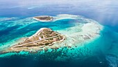 DOS MOSQUICES Aerial View Archipelago Los Roques Venezuela,Atoll.