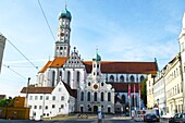 Basilica of St. Ulrich and Afra,Roman catholic church,Augsburg,Bavaria,Germany