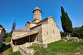 Die Verklärungskirche des Klosters Ikalto wurde vom Heiligen Zenon, einem der 13 syrischen Väter, im späten 6. Jahrhundert gegründet. In der Nähe von Telawi, Kachetien, Ostgeorgien (Land).