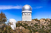 Telescope domes at the Kitt Peak National Observatory in Arizona.