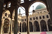 Cairo,Egypt – November 7,2018: photo for Mosque of Muhammad Ali in Cairo city capital of Egypt,it is shown in Ottoman Islamic style and Number of domes and minarets above construction,and commissioned by Muhammad Ali Pasha between 1830 and 1848.