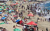 Chile, Vina del Mar, Strand von Caleta Abarca, Menschen, Urlaub,.