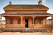 Alonzo Russell Adobe House (vorgestellt in dem Film Butch Cassidy und Sundance Kid), Geisterstadt Grafton, Utah, USA.