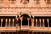Carving details of the balcony located at the Junagarh Fort,Bikaner,Rajasthan,India.