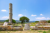 Heraion of Samos, large pillared temple, archaeological site of the ancient sanctuary of the Greek goddess Hera at Ireon on the island of Samos in Greece