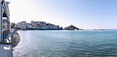 Kokkari, old town with harbor taverns and sea views on the island of Samos in Greece