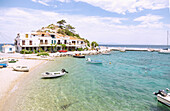 Kokkari, old town with port on Samos island in Greece