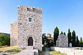 Turm des Lycourgos Logothetes, archäologische Stätte in Pythagorion auf der Insel Samos in Griechenland