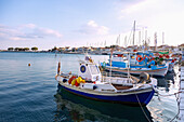 Fishing port of Pythagorion on Samos island in Greece