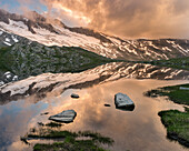 Upper Lake Gerlos in Nationalpark Hohe Tauern, Tyrol, Austria.
