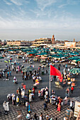 Platz Jemaa el-Fna, UNESCO-Weltkulturerbe, Marrakesch, Marokko, Nordafrika, Afrika
