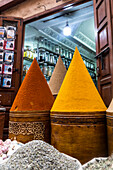 Spice shop in a souk, Marrakech, Morocco, North Africa, Africa