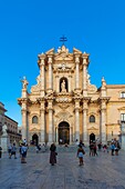 Chiesa Cattedrale Nativita di Maria Santissima, Piazza Duomo, UNESCO-Weltkulturerbe, Ortigia, Syrakus, Sizilien, Italien, Europa