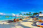 Der Strand von Blue Haven Resort, Providenciales, Turks- und Caicosinseln, Atlantik, Mittelamerika