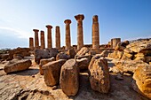 Temple of Hercules, Valley of the Temples, UNESCO World Heritage Site, Agrigento, Sicily, Italy, Europe