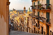Treppe von Santa Maria del Monte, Caltagirone, Catania, Val di Noto, UNESCO-Weltkulturerbe, Sizilien, Italien, Europa