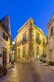 Beneventano-Palast, Scicli, Val di Noto, UNESCO-Weltkulturerbe, Ragusa, Sizilien, Italien, Europa