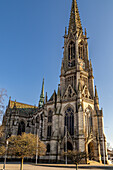 Gedächtniskirche, höchster Kirchturm in der Pfalz, Speyer, Rheinland-Pfalz, Deutschland,