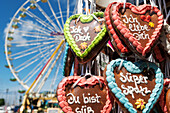 Gingerbread hearts, funfair, ferris wheel