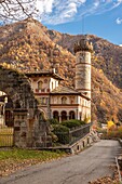 Burg von Rosazza, Val di Cervo, Biella, Piemont, Italien, Europa