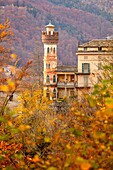 Burg von Roreto, Val di Cervo, Biella, Piemont, Italien, Europa