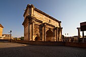 Arch of Septimius Severus, Fori Imperiali, UNESCO World Heritage Site, Rome, Lazio, Italy, Europe
