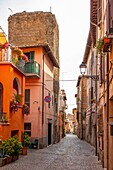 Via Garibaldi, Nepi, Viterbo, Lazio, Italy, Europe