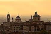 Ansicht Colle San Vigilio, Bergamo, Lombardei (Lombardei), Italien, Europa