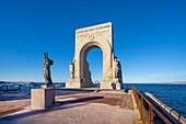 Denkmal für die Gefallenen der Armee des Orients und der fernen Länder, Marseille, Provence-Alpes-Cote d'Azur, Frankreich, Mittelmeer, Europa