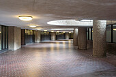 UK, London, Empty Barbican Centre hallway