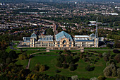 UK, London, Aerial view of Alexandra Palace