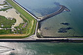 Netherlands, Zeeland, Zierikzee, Aerial view of polder