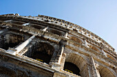 Low Angle View of Colosseum, Rome, Italy