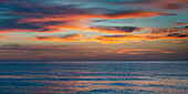 USA, Florida, Boca Raton, Sunset sky above sea