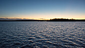 USA, Maine, Cooper, Cathance Lake bei Sonnenuntergang