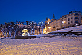Polen, Karpatenvorland, Przemysl, Altstadt im Winter
