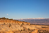 Mondaufgang über Tsankwai, Bandeleir National Monument, Los Alamos, NM, Usa New Mexico, Usa