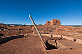 Spa.Nish Mission Church And Ruins, Pecos National Historic Park, Pecos, NM, Usa