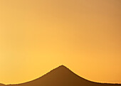 Usa, New Mexico, Santa Fe, El Dorado, Sunset sky over desert