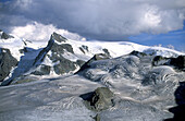 Schweiz, Kanton Wallis, Schweizer Alpen, Gletscher in den europäischen Alpen