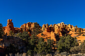 Vereinigte Staaten, Utah, Bryce-Canyon-Nationalpark, Hoodoo-Felsformationen