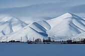 Vereinigte Staaten, Idaho, Bellevue, malerische Aussicht auf schneebedeckte Berge