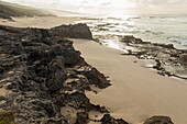 South Africa, Western Cape, Rocky coastline in Lekkerwater Nature Reserve