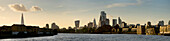 City of London panorama from Canary Wharf with The Shard, London, England, United Kingdom, Europe