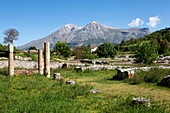 Die antike Stätte von Alba Fucens, Abruzzen, Italien, Europa