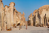 Eingang zum Berg Al Qarah, Oase Al Ahsa (Al Hasa), UNESCO-Weltkulturerbe, Hofuf, Königreich Saudi-Arabien, Naher Osten