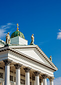 Lutherische Kathedrale, Detailansicht, Helsinki, Kreis Uusimaa, Finnland, Europa