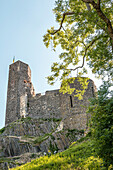 Siebenspitzenturm auf der Burg Stolpen, Sachsen, Deutschland