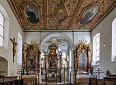 Marienkapelle der Pfarrkirche St. Georg und Jakobus in Isny im Westallgäu in Baden-Württemberg in Deutschland